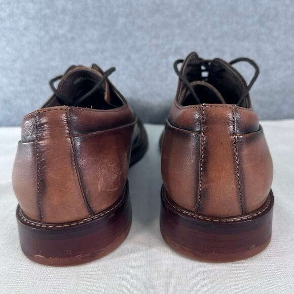Joseph Abboud Men’s sz 10 Leather Brown Dress Shoes Workwear Oxfords Office - Picture 5 of 11